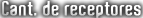 Cant. de receptores